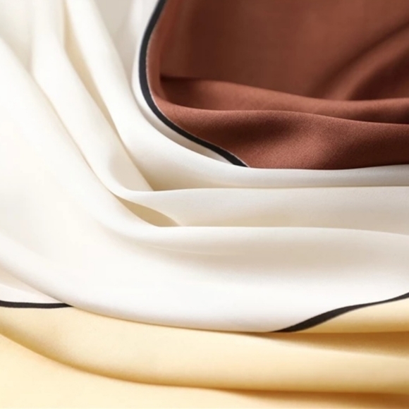 Women Silk Satin Scarf Square Neck Bandana - Picture 7 of 7